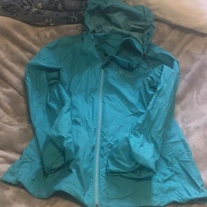 Turquoise Columbia Rain Jacket